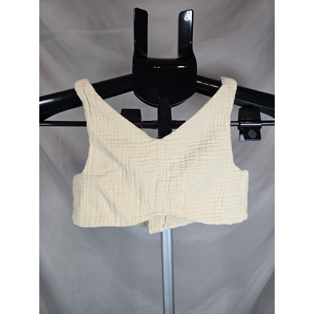 Zara Girls Size 6 Cream Colored Top